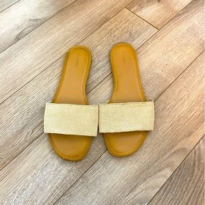 Cream and Gold Sandals